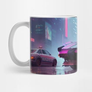 Abstract Cyberpunk City Mug